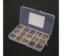 Xiuganpo Brass Nut Set, 330 Pieces M2 M3 M4 M5 Insulating Column for Electrical Equipment Manufacturing