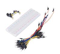 Xiuganpo Breadboard Kit 12V, Universal 830 TIESPIETS 3.3 V 5V DC Output Brown Kit for Programming Projects for Starter