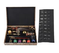 Xiuganpo British Style Wax Quill Pen Set Delicate Stamp Dipped in Water for Collectors, for Elders Material: Feather, Composite Wood (1 Pen + 6 Ink and Letter Opener) (SP271931R sprinkled golden