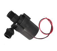 Xiuganpo Brushless DC Water Pump Efficient Automatic Filling Pump 24V Water for Purification Equipment, Solar Booster, Electric Vehicle Circulation (Ceramic+Plastic, 9.5x5.5x7.5cm)