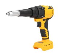 Xiuganpo Brushless Portable Cordless Rivet Gun 10KN Electric Riveter Tool for DCB204 Battery 20V, Accurate Connection for Automotive and Construction Workers ABS Yellow