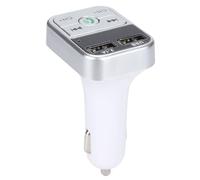 Xiuganpo BT FM Transmitter with Dual USB Ports, Stable Connection and Clear Sound for Car, Compatible with and Devices, ABS Material