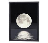 Xiuganpo BT Speaker Moon Night Light, 2-in-1 USB Powered | Bluetooth 5.3 Speaker with Moon Pattern Light, Desktop Decor, Cool Gadget for Bedroom, Gift for Men