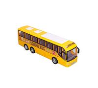 Xiuganpo Bus Model Car High Simulation Yellow Inertia Bus Toy for Imaginative Play and Development Suitable for Kids Over 3 Years