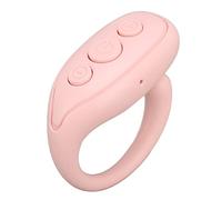 Xiuganpo Camera Remote Shutter, Ring Shape Wireless Phone Control with One Click for Photos Videos Reading, Cllphone Remote Clicker Compatible with 15.0 8.0 and Above (Pink)