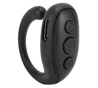 Xiuganpo Camera Remote Shutter, Ring Shape Wireless Phone Control with One Click for Photos Videos Reading, Cllphone Remote Clicker Compatible with 15.0 8.0 and Above (Black)