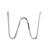 Xiuganpo Car Bumpers Plastic Welding Machine, 500pcs Rust Proof Shock Resistant Metal Staple Plastic Welders, Pre Cut Waves with Quick Repair for Automotive Bumper Repairing (0.6mm W Shape)