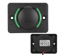 Xiuganpo Car Dual USB Fast Charging Outlet for Powering Phones and Tablets - Suitable for Ships, RVs, Buses - Black (Green)