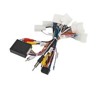 Xiuganpo Car Head Unit Wire Harness, Smooth Transmission Steering Wheel Control ABS Stereo Radio Power Cable with USB CANBUS Adapter for Camry