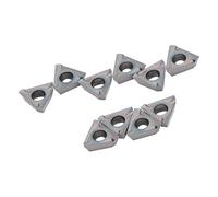 Xiuganpo Carbide Inserts Set 10 Pcs Tin Plated High Performance Cutting Tools for CNC Turning and Finishing Applications (10pcs 3PKT190608R-M)