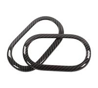 Xiuganpo Carbon Fiber Style Interior Door Handle Trim - Protective Inner Bezel Replacement - Fit Fit for Smart Fortwo C453 A453 W453 Facelift - 2pcs