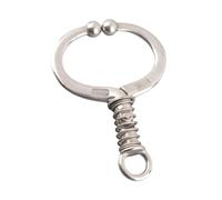 Xiuganpo Cattle Nose Ring, Safe and Lightweight Stainless Steel Spring-Loaded Clamp for Dairy Cows and Bulls for Farm Breeding (Medium W Spring Bull Nose Ring)