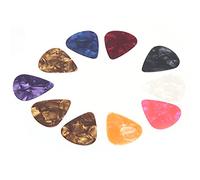 Xiuganpo Celluloid Guitar Pick Colorful Ultra-Thin Performance Accessories for Teenager, 10 X Guitar Pick (for 10pcs)