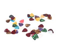 Xiuganpo Celluloid Guitar Pick Colorful Ultra-Thin Performance Accessories for Teenager, 10 X Guitar Pick (50pcs)