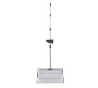 Xiuganpo Chicken Poop Scooper, Non Stick Surface Adjustable 24 to 70 Inches Chicken Litter Scoop, Heavy Duty Stainless Steel Coop Shovel with Telescoping Handle Push Lock Buckle