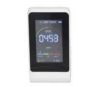 Xiuganpo CO2 Air Quality Monitor LED Digital Display LCD Screen Temperature Humidity TVOC Meter for Office Building Restaurant ABS 1