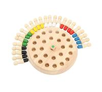 Xiuganpo Colorful Wooden Memory Match Chess Set Educational Logic Game for Children, Durable Kids Board Game for Concentration Cultivation and Interactive Play (Standard Set)