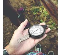 Xiuganpo Compact Outdoor Map Measurer Distance Calculator with Superior Durability, Easy-to-Use Mini Metal Wheel for Accurate Measurement, Suitable for Hunting and, Aluminum + ABS + Acrylic, Black,