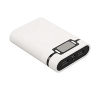 Xiuganpo Compact Power Bank Box/Cover Dual USB Battery Outer Box/Cover/for Cameras, Batteries LED Function with Protection Portable Power Bank (White)
