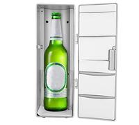 Xiuganpo Compact USB Refrigerator for Cosmetics, Beverage and Food, Portable Mini Fridge for Bedroom, Car, Office, Dorm, Boat, Convenient Samll Cooler, 4.92X3.26X9.76 Inch