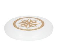 Xiuganpo Competition Game Flying Disc with Aerodynamic Principles, Portable Beach, Odorless Plastic, 10.8 Inch (Gold)
