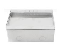 Xiuganpo Concealed Floor Socket Box 3 Prong Design Stainless Steel for Commercial Use
