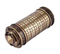 Xiuganpo Cryptex Da Vinci Code Bronze Lock, Puzzle Valentines Day Gifts, Christmas Interesting Metal Anniversary Cool Romantic Birthday Da Vinci 's Intellectual Style for Her Gifts