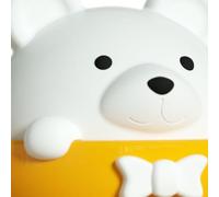 Xiuganpo Cute Bear Bedside Lamp with Remote Control, Eye Protection Night | Rechargeable Wall Lamp with Atomized Lampshade for Baby Feeding, Reading, Dormitory