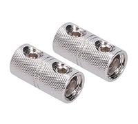 Xiuganpo Dependable Power Cable Joiner, Premium 0GA Wire Coupler for Audiophiles, 2pcs Power Fit for Cord Terminals for Extending Cutting Wires