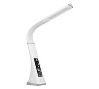 Xiuganpo Digital Display LED Desk Lamp, Touch Control Cordless Reading Light with LCD Display Calendar, Clock, Thermometer, Alarm, 3 Levels Adjustable Table Lamp for Home and Office