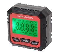 Xiuganpo Digital Level Box High Accuracy Magnetic Angle Finder Protractor for Carpentry Building ABS Material (Red)