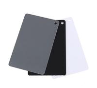 Xiuganpo Digital Photography 18% Gray White Balance Card Set Durable Lightweight for Digital Photography and File 3 Pieces Gray/white/black