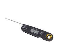 Xiuganpo Digital Read Meat Thermometer with 4.6 Folding Probe, IPX7, Fast Accurate Read Cooking Thermometer for Grilling BBQ, Steak, Turkey, Chicken, Baking, Oil and (Black)