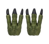 Xiuganpo Dinosaur Claws Bendable Action Toy for Halloween Role Play Imaginary Adventure, 2 Claws Kids/Adults Gray Latex 2pcs (Xiuganpodyzu9ps4t6-220721JL02-3)