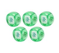 Xiuganpo Directional Mahjong Dice, 4.2cm Plastic Game Die (Transparent | Lightweight, Durable, Ideal for Casino Games, Easy to Use