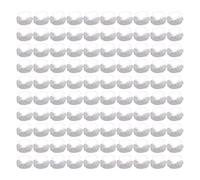 Xiuganpo Disposable Elastic Nylon Beard Covers, 100 Pieces, Beard Protectors, Latex, for Clean and Hygienic Work Practices (White)