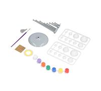 Xiuganpo DIY Solar System Model Kit Bright Color Nine Planets Educational Toy Set for Kids, Ideal for Learning Astronomy, Plastic Material