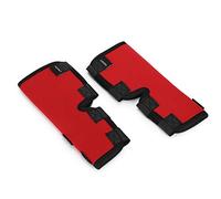 Xiuganpo Dog Kneepads Elastic Recovery Support for Pet Knee Joint Wrap 2 Pack Red SBR Material for Dogs After Surgery (L)