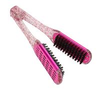 Xiuganpo Double -sided Straightener, Safe Aluminum Ergonomic Hollow Straight Brush for Women for Women