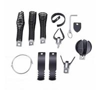 Xiuganpo Drain Snake Attachment Set, 6 Blade Grease Cutter and Clog Remover Set with 8 Piece Tool, Versatile Complete Drain Auger Cutter Kit for Sewer Roots Hair Blockages