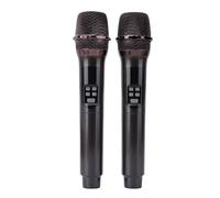 Xiuganpo Dual Wireless Microphone, 2.4GHz Handheld Dynamic Mic with Clear Sound, Plug And Play, Long Battery Life, Bluetooth Microphone for Speech Wedding Outdoor Live Performance