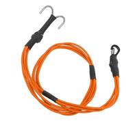 Xiuganpo Durable Elastic RC Winch Rope 580mm with Alloy Hooks for 1/10 1/8 Vehicles Towing Needs (Orange)