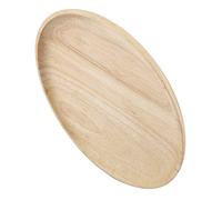 Xiuganpo Eco-Friendly Wooden Tea Tray, Elegant Round Serving Plate for Home, Restaurant, Smooth Tea Plate for Coffee, Pizza, for Bar - Brown, 27cm (15 * 15cm)
