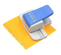 Xiuganpo Edger Border Craft Punch with 9 Patterns for Paper Crafts, Compact & Easy to Use for Scrapbooking, ABS & Zinc Alloy, 1 Unit (01 Flourish Pattern)