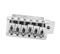 Xiuganpo Electric Guitar Tremolo Bridge System Metal Professional Guitar Bridge System for SQ ST Ideal Replacement for Better Playing Performance, Metal Materials for Left Hand (Silver)