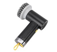 Xiuganpo Electric Scrub Brush 3 Replaceable Heads Sponge with Hard Bristles Cordless Shower Cleaner Fast Charging 3000 MAh Battery Lightweight IPX7 (Black)