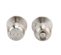 Xiuganpo Electronic Keypad Door Knob Lock with Anti Peep Function Stylish Design for Apartment Office, 45 Sets of Passwords Storage (Silver)