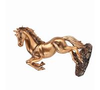 Xiuganpo Elegant European Style Desk Decoration, Horse Sculpture, Non- Resin Decoration for Home Office Cafe, Unique Idea for (bs-021 copper color)
