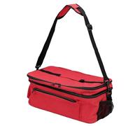 Xiuganpo Emergency Bag, Travel Emergency Bag with Dual Layer & Smooth Dual Head Zipper, Highly Visible Red Design, Portable Carrying Case for Camping Hiking Travel Home (38 * 21 * 17.8CM)