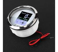 Xiuganpo Engineer GPS Speedometer Gauges, Digital for Car, Boat, Easy to Install, Suitable for Boats, Yachts, Trucks (Dial white)